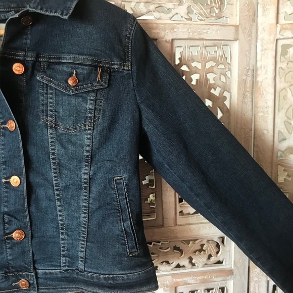 NWT Vintage America Denim Jacket Small Stretch S - Picture 9 of 14